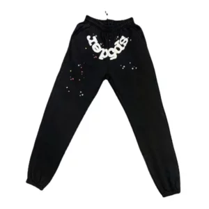 Classic Flame LOGO Graffiti Sp5der Sweatpants