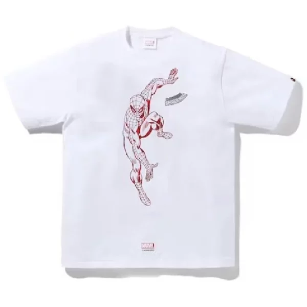 BAPE x Marvel Comics Spider Tee White