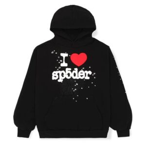 I Love Sp5der Black Hoodie